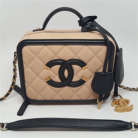 chanel beige vanity bag|Chanel vanity bag 2020.